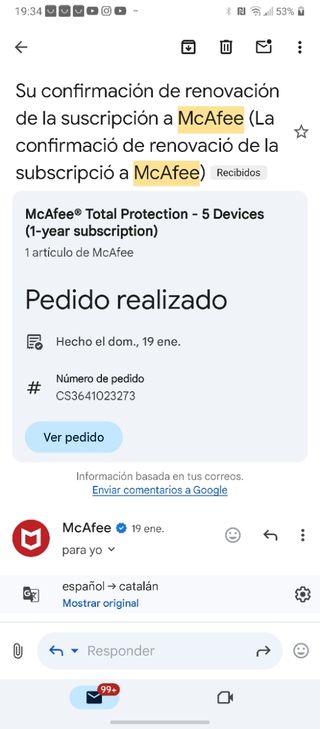 Programa Antivirus Macfee
