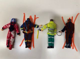 2 Madelman  héroes de Popular de Juguetes.