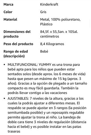 Trona multifuncional Kinderkraft Yummy
