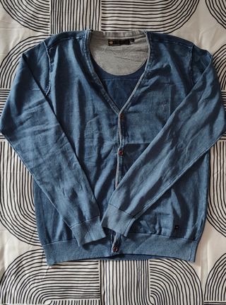 Cardigan Rumjungle Blu Tg L