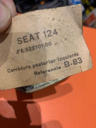 Cerradura Seat 124
