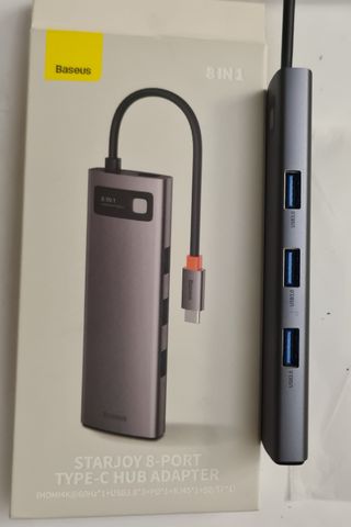 Hub Adaptador 8-in-1-3xUSB3.0-MacCompatible