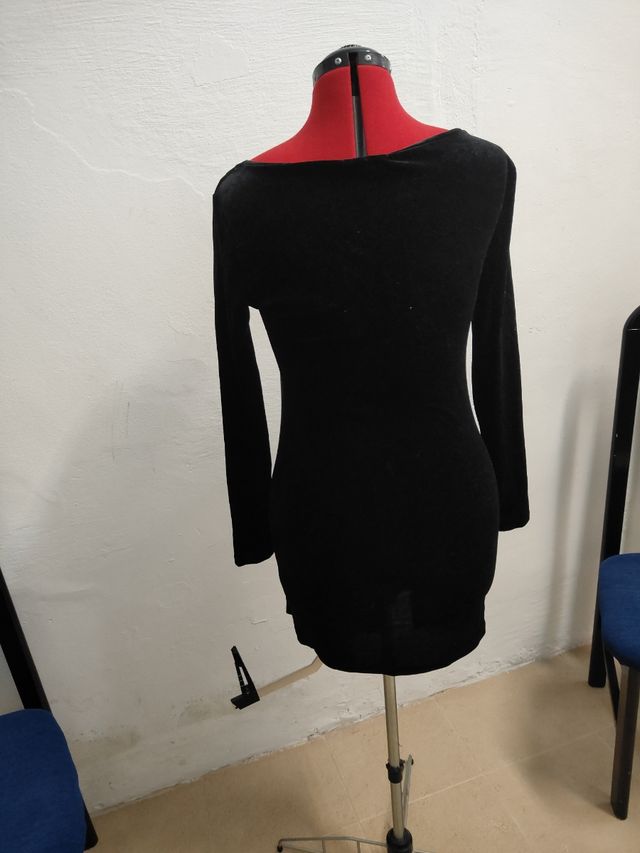 Vestido terciopelo negro