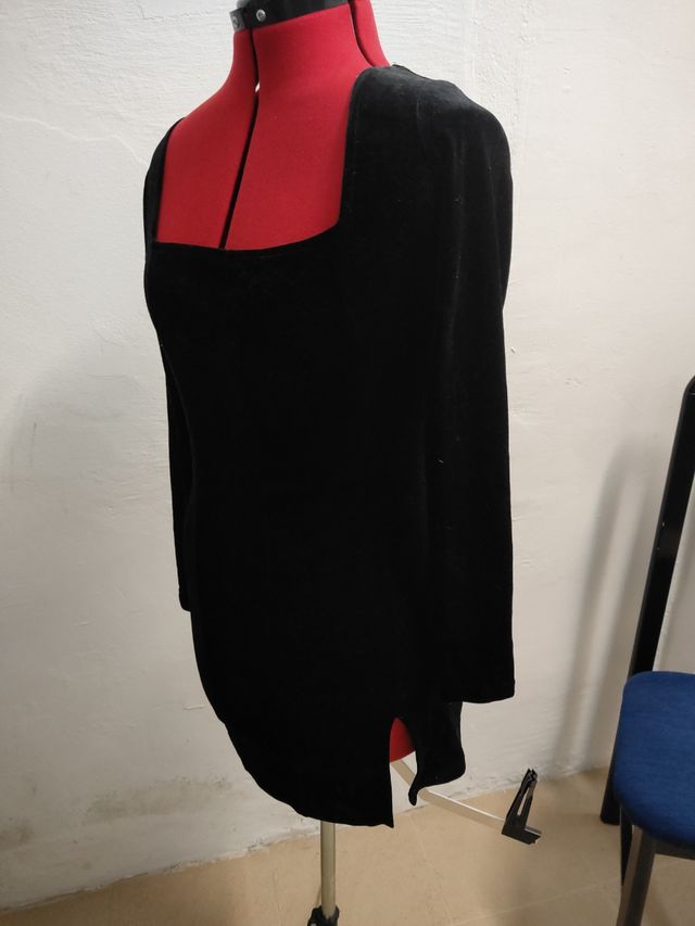 Vestido terciopelo negro
