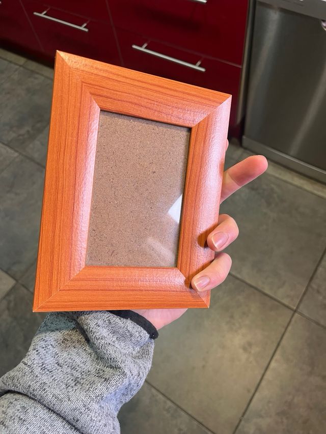 Cornice portafoto da tavolo piccola in legno