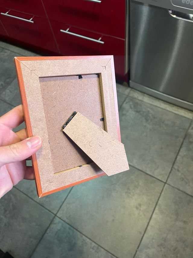 Cornice portafoto da tavolo piccola in legno