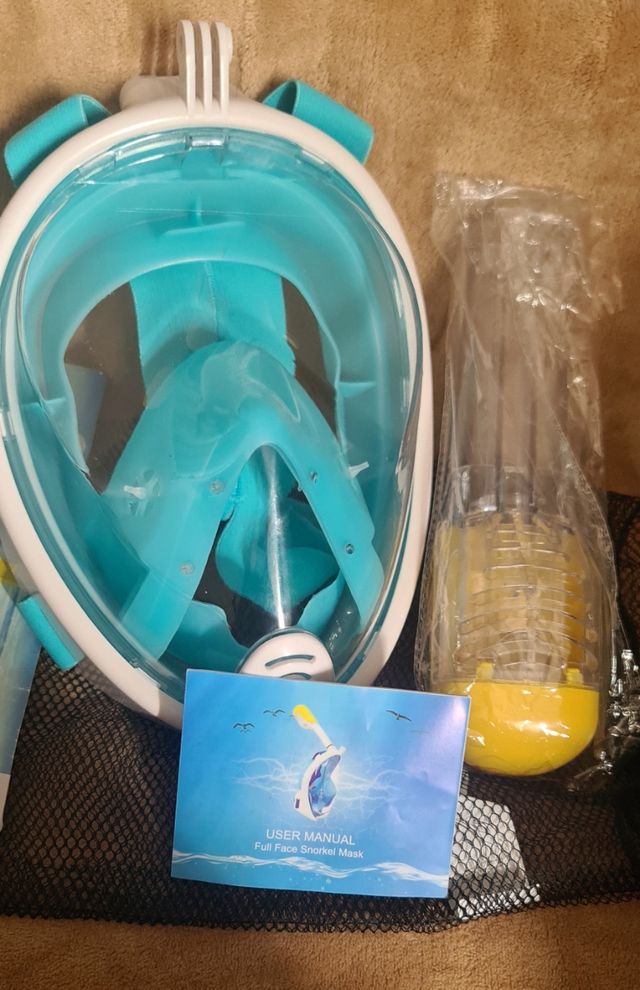 Mascara de mergulho , Snorkel .