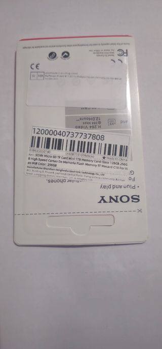 Scheda di memoria sony 256GB