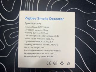 Detector de Humo Zigbee
