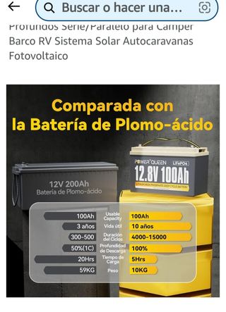 Bateria caravana autocaravana camper