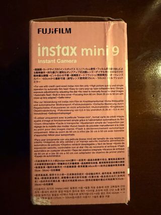 Fujifilm instax mini 9  Cámara instantanea