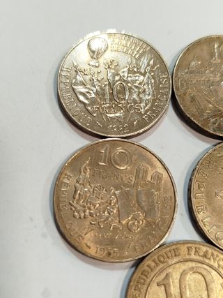 Lote de monedas conmemorativas deFrancia