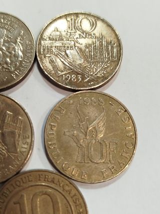 Lote de monedas conmemorativas deFrancia