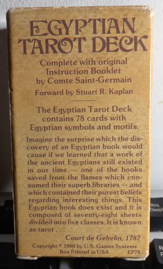 Tarot "Egyptian tarot deck"