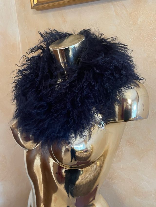 Collo in pelliccia di mongolia Donna