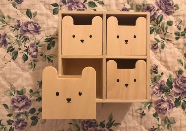 Mini cassettiera con orsetti nuova HM