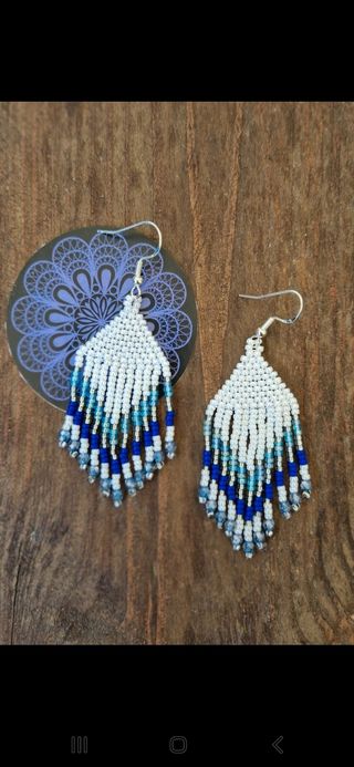 Orecchini frange o nativi  fatti a mano