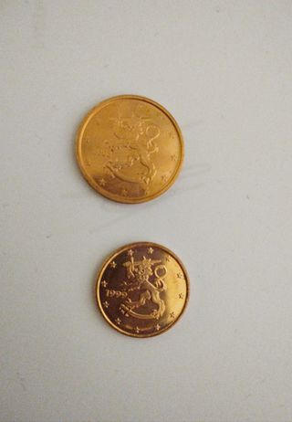 Lote de céntimos de euro de Finlandia