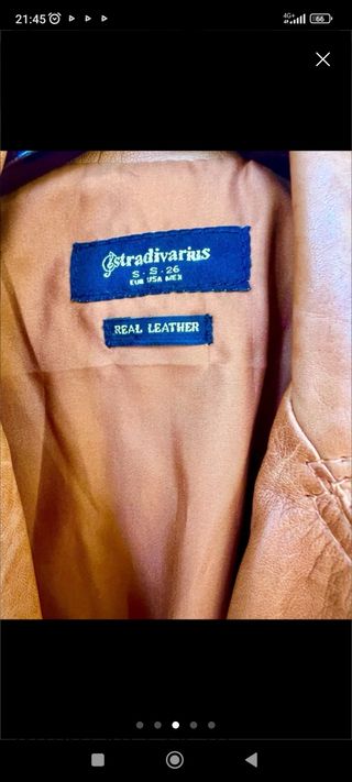 Cazadora Biker de Piel tipo para mujer