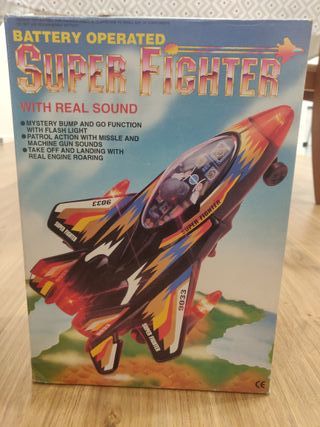 Avião Brinquedo Super Fighter 9033 Vintage 90s