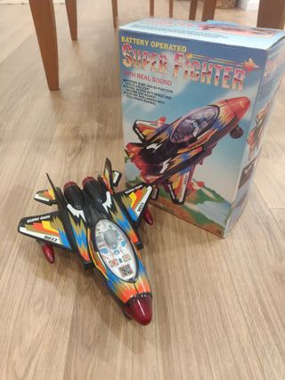 Avião Brinquedo Super Fighter 9033 Vintage 90s