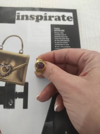 Precioso Anillo "Amatista" 18k