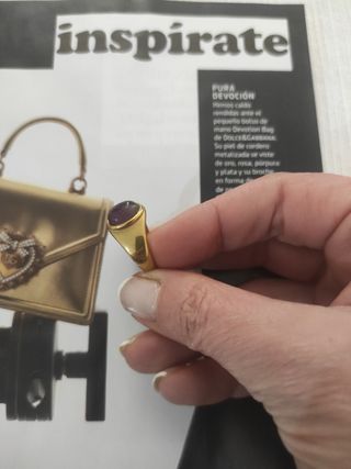 Precioso Anillo "Amatista" 18k