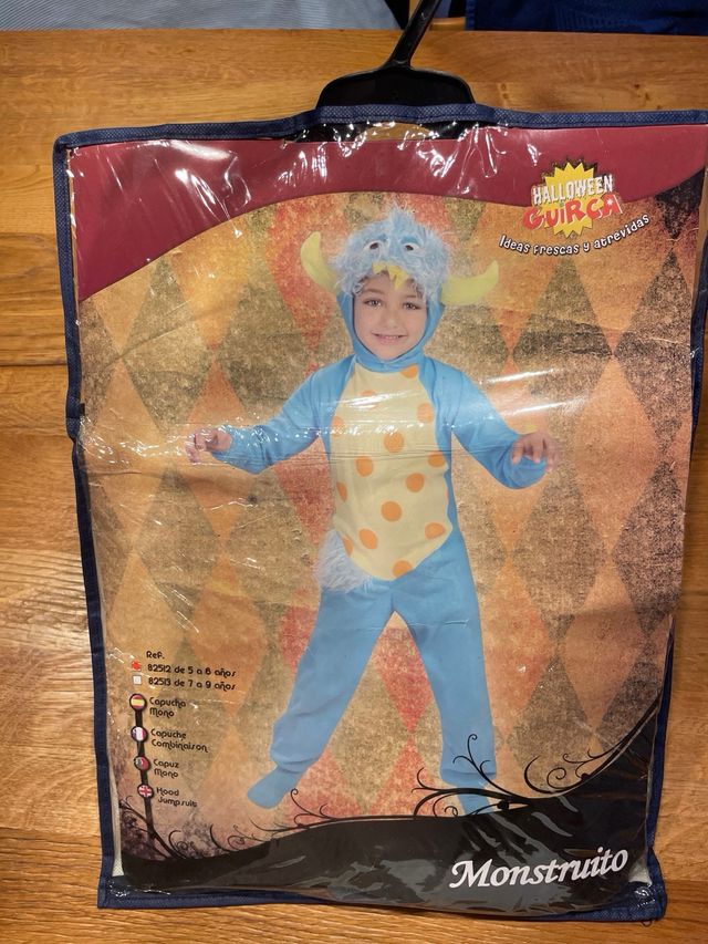 Dos Disfraces de monstruo para bebe y para 5/6años