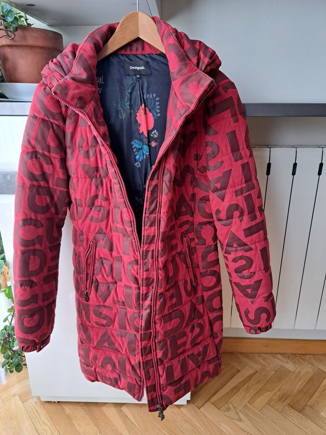 Abrigo chaquetón Desigual rojo