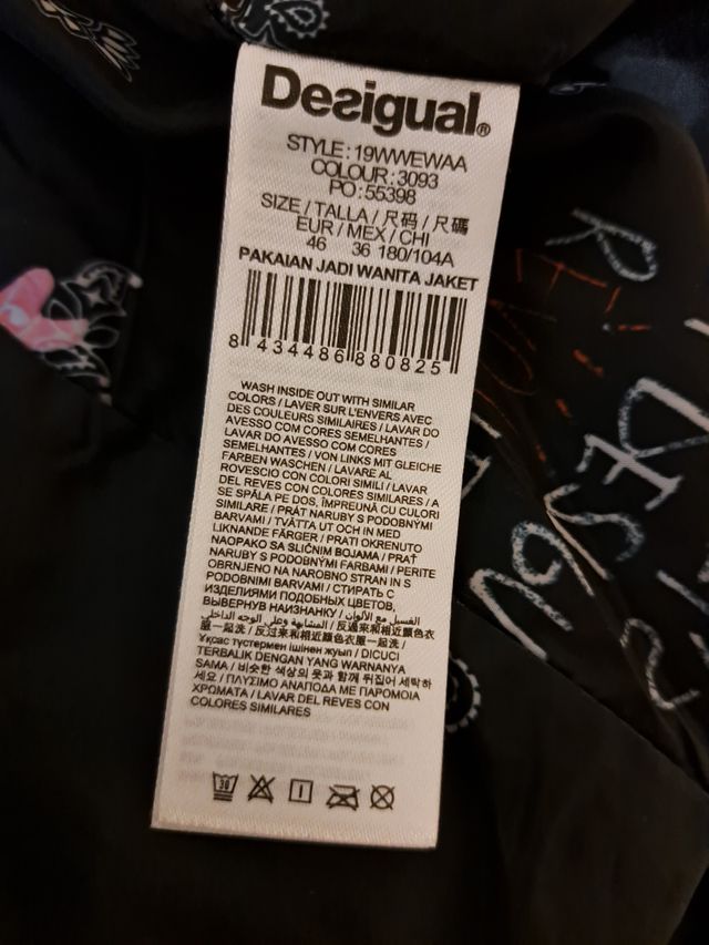 Abrigo chaquetón Desigual rojo