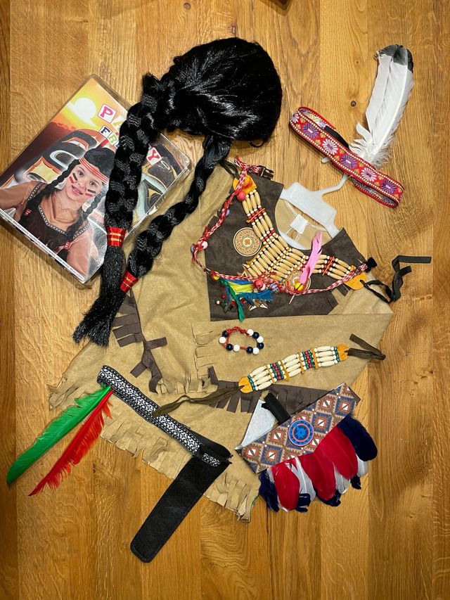 Disfraz india e indio niños