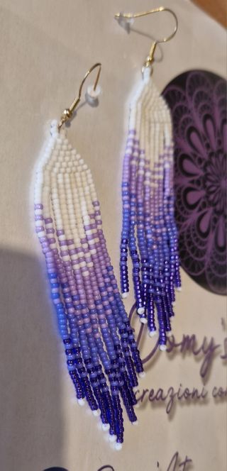 Orecchini frange o nativi fatti a mano