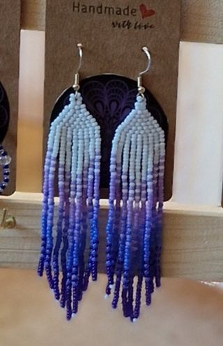 Orecchini frange o nativi fatti a mano