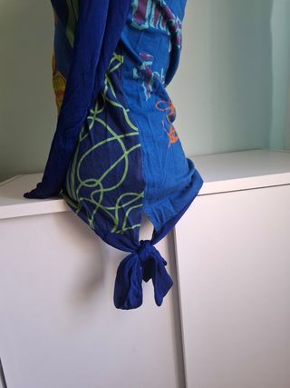 Blusa desigual transparencias talla M