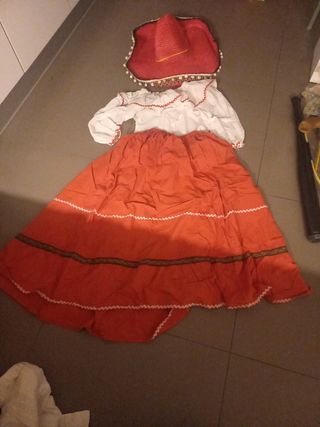 Disfraz mejicana talla S