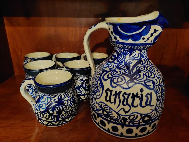 Jarra y copas Sangría