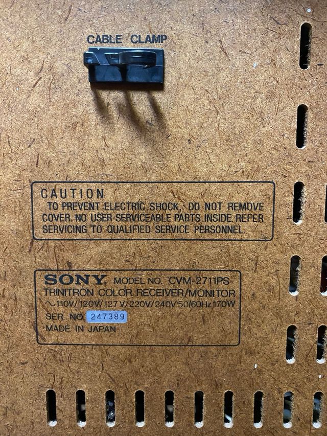 Televisor Sony trinitron grande y vintage