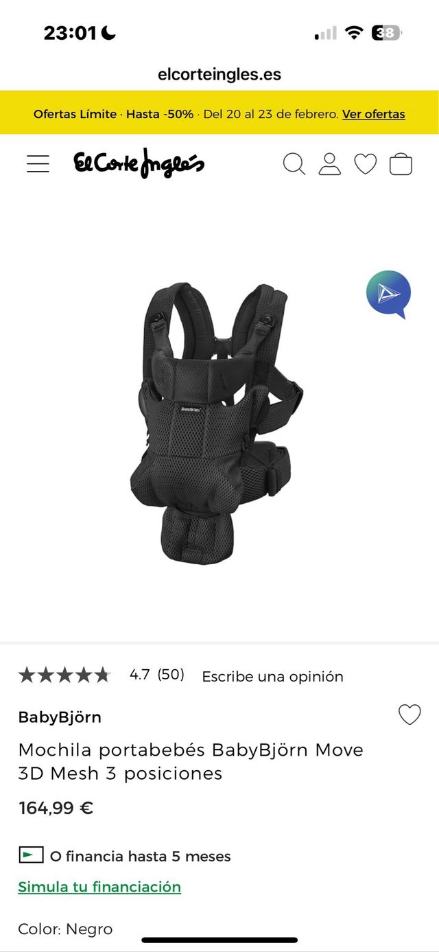 BabyBjörn Mochila portabebés BabyBjörn Move