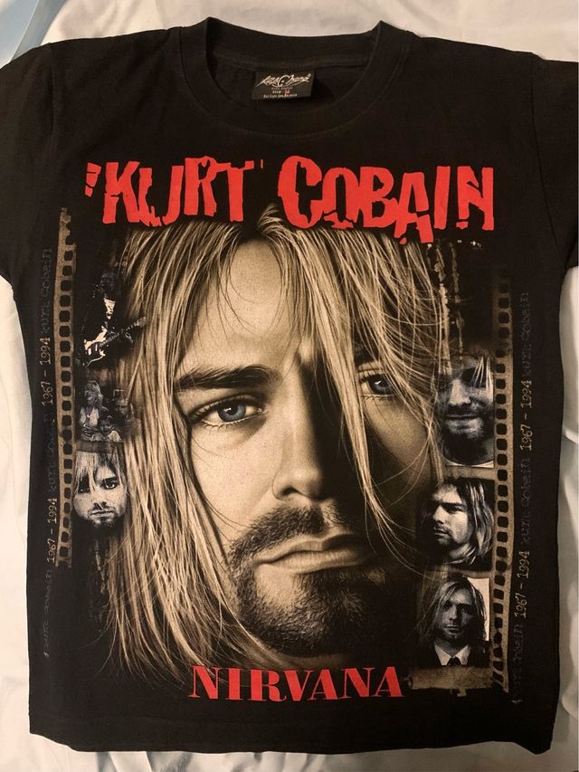 Kurt Cobain talla M Camiseta Muy Chula