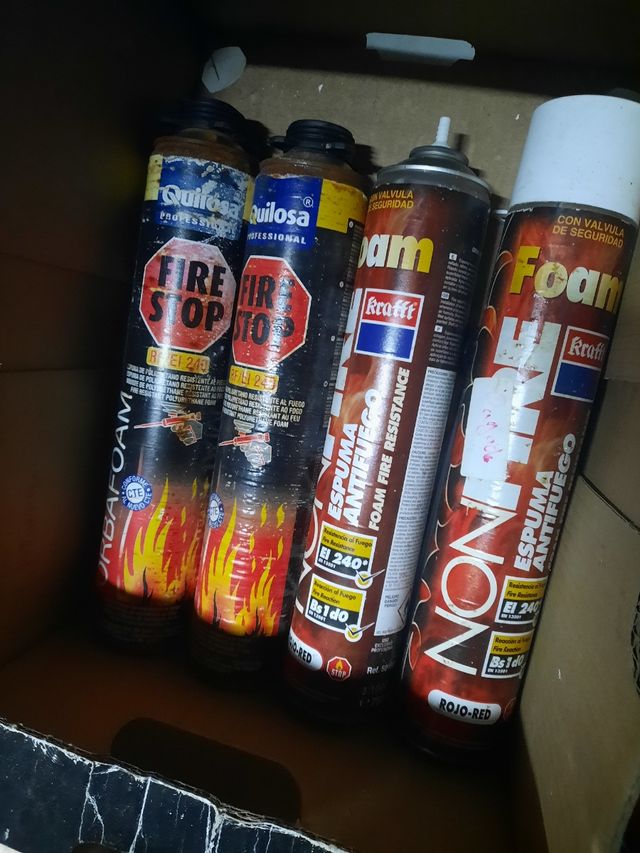Espuma poliuretano resistente fuego 