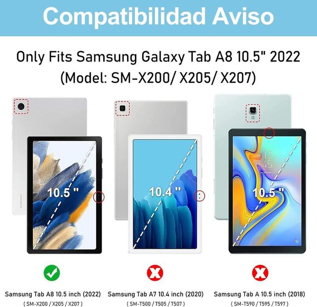 Teclado funda  Samsung Tab A8 X200/X205/X207