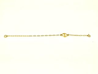 Pulsera con Baño de Oro e Inicial I