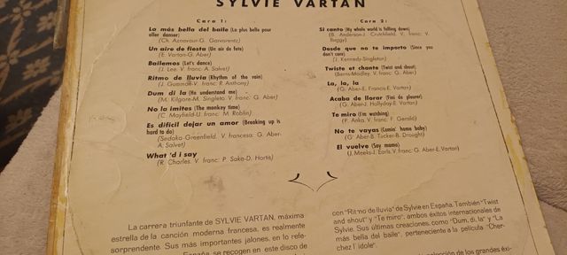 Long play Sylvie Vartan.Años 60/70