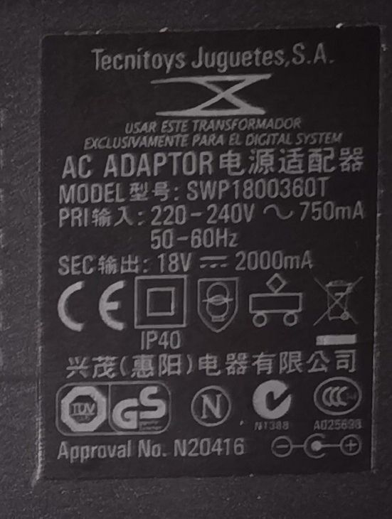 Transformador scalextric digital system
