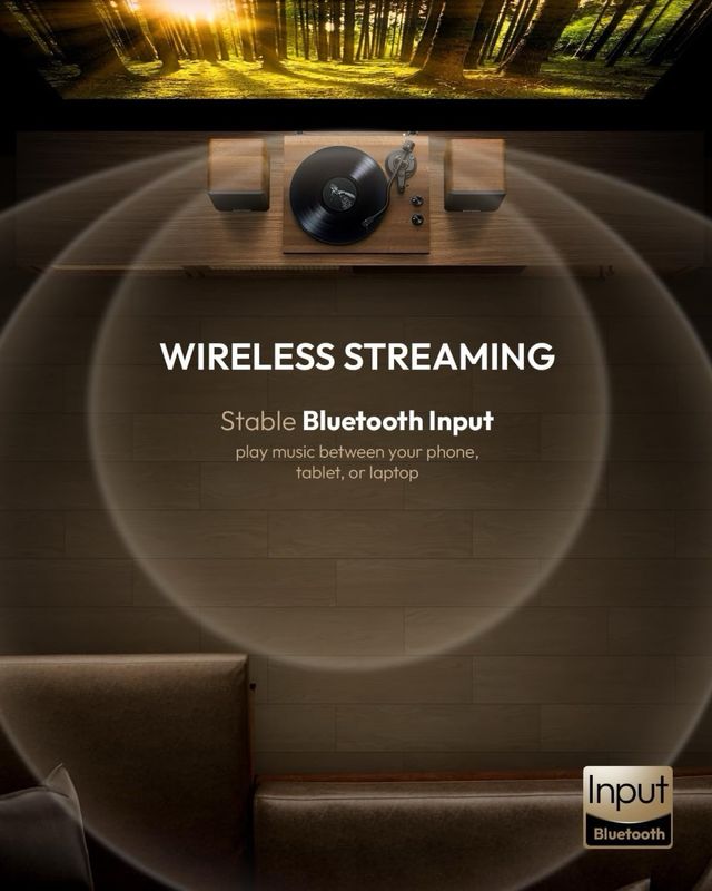 Tocadiscos de Vinilo con altavoces estéreo