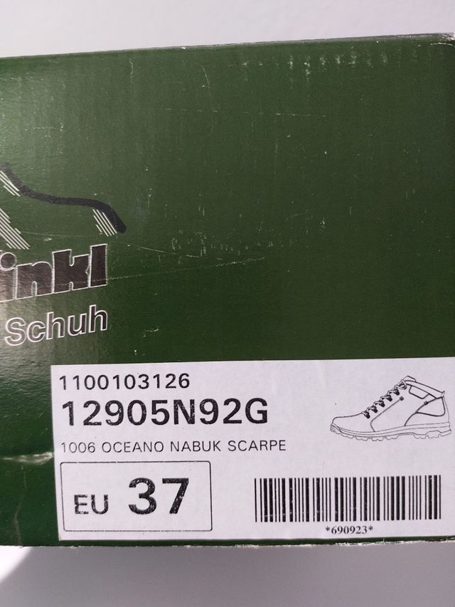 Scarponcini trekking nabuk oceano mis 37