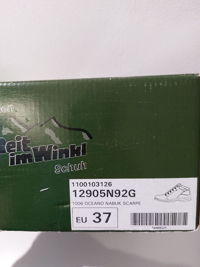 Scarponcini trekking nabuk oceano mis 37