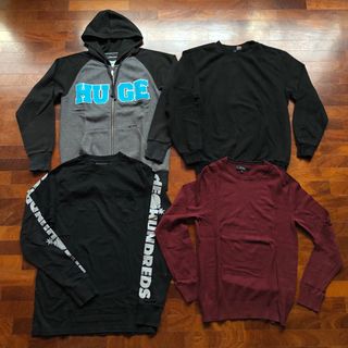 Set 2 felpe 1 longsleeve 1 maglione SMALL