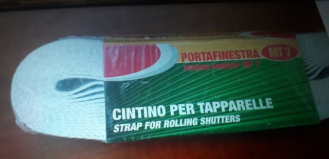 Cinghie nuove per balcone porta finestre