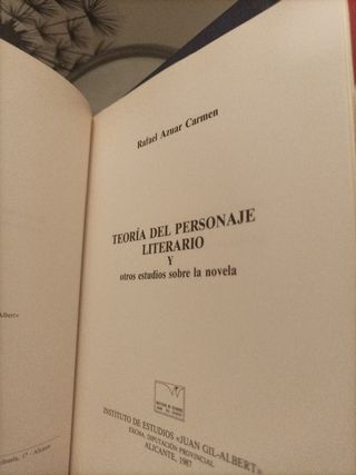 Teoría del personaje literario y otros estudios sobre la novela (Ensayo e investigación) (Spanish Edition)